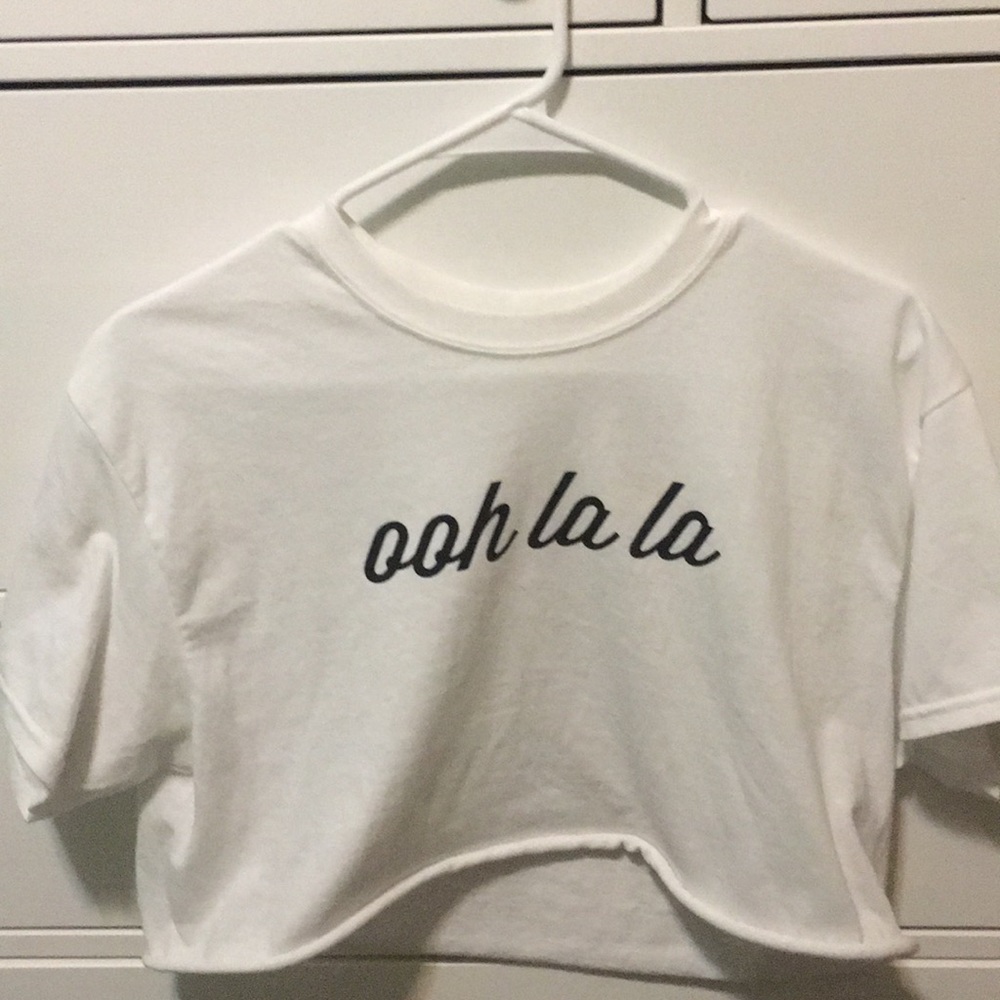 White crop top
